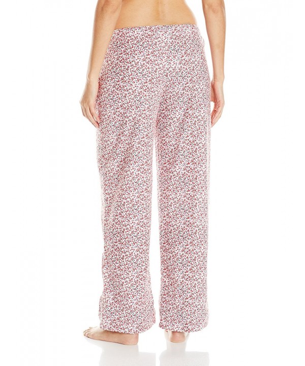 Jane & Bleecker Women's Jersey Contrast Flannel Pajama Pant - Cabin ...