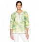 Alfred Dunner Womens Petite Tropical
