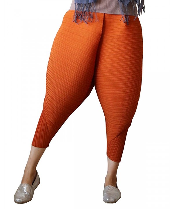 Longwu Fashion Leggings Oversized Orange 4XL