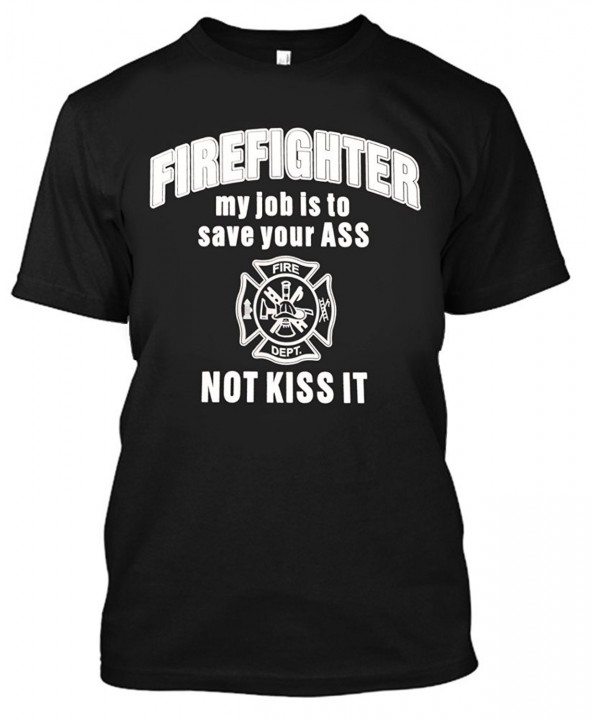 Adult Firefighter Shirt X Large Black