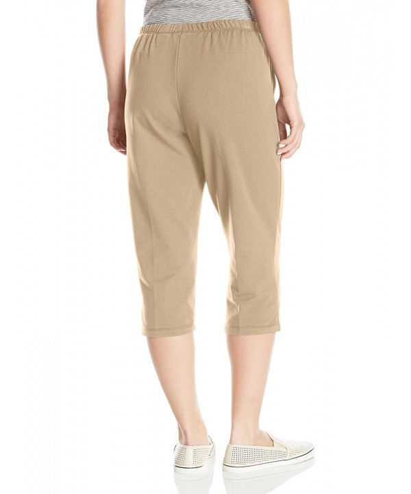 Ruby Rd. Women's Petite Pull-On Stretch French Terry Capri - Chino ...