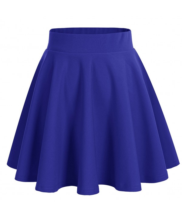 Women's Skater Skirt Versatile Stretchy Flared Casual Mini Skirt ...