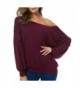 LSAME Womens Shoulder Pullover XX Large