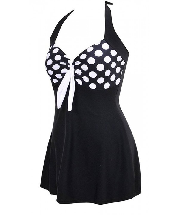 Vintage Sailor Pin Up Swimsuit One Piece Skirtini Cover Up Swimdress ...