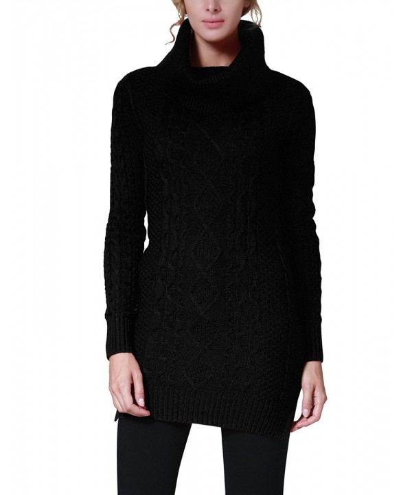 Rocorose Womens Pullover Sweater Black