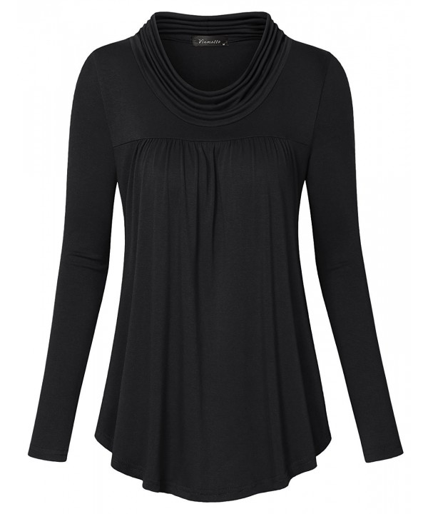Vinmatto Womens Sleeve Pleated Front