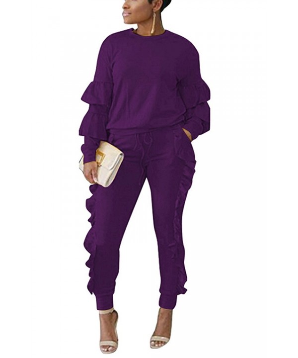 Sprifloral Fashion Jumpsuit Running Purple