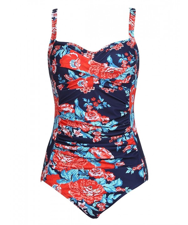 Ouyilu Printing Striped One Pieces Swimsuit