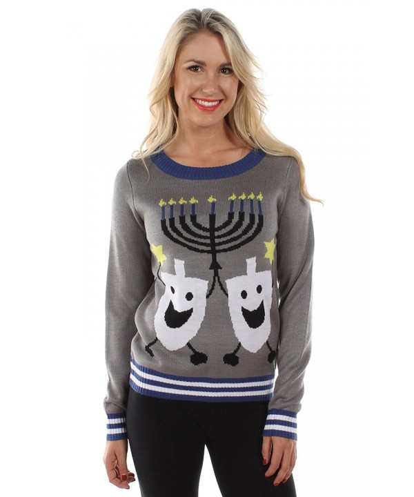 Womens Ugly Christmas Sweater Hanukkah