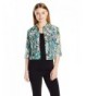Ruby Rd Button Front Tropical Printed