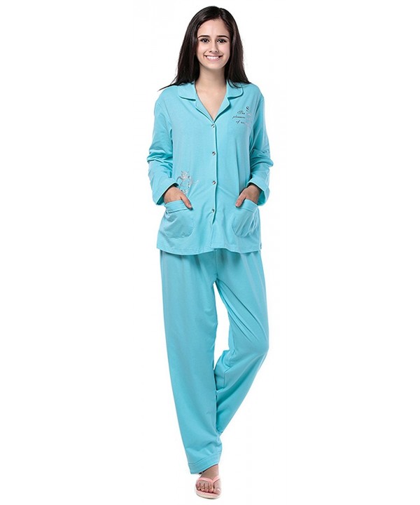 Sanfeya Womens Pajamas Sleepwear Sleeve