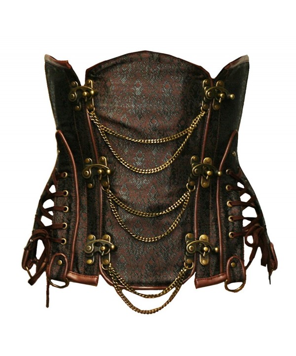 Bslingerie Gothic Leather Underbust Corset