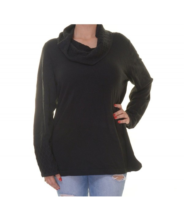 Collection Long Sleeve Cowl Neck Sweater Black
