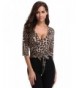 MISS MOLY Womens Leopard Cropped