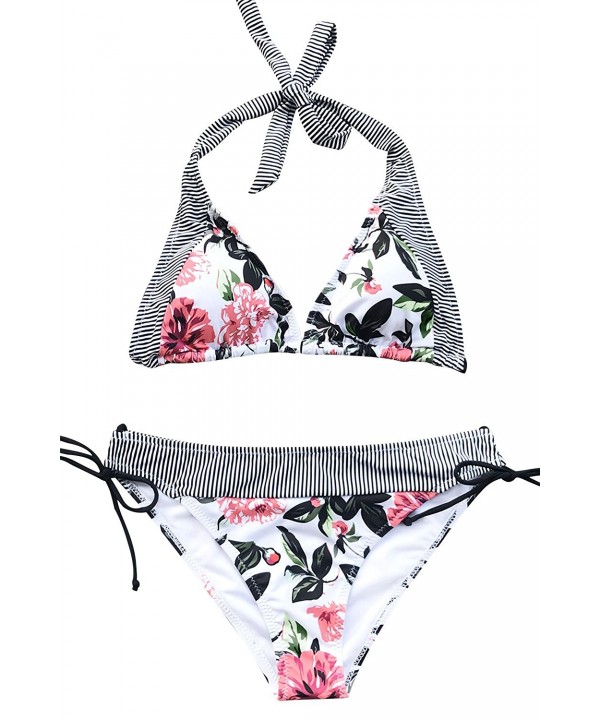 Fashion Women's Fall In Love Print Bikini Set Beach Swimwear Bathing ...