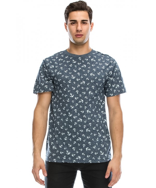 Hipster Anchors Patterned T Shirt Medium