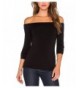 Womens Stretchy Shoulder Sleeve Blouse