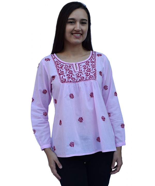 Ayurvastram Cotton Embroidered Tunic Blouse