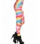 Colorful Rainbow Graphic Leggings Multicolor