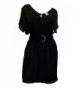 eVogues Split Chiffon Dress Black