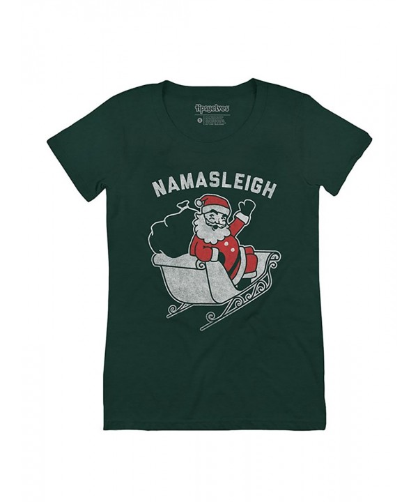 Womens Namasleigh Cute Christmas Shirt