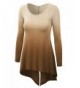 WT1174 Womens Round Sleeve Ombre