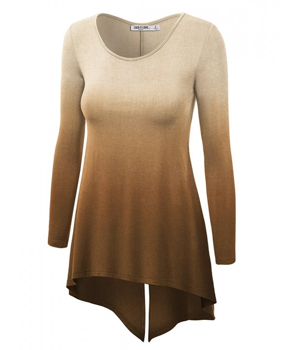 WT1174 Womens Round Sleeve Ombre
