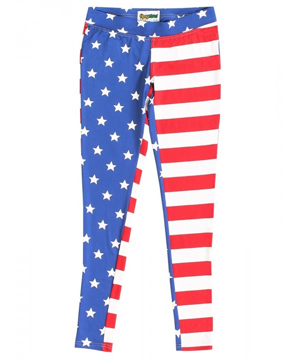 USA American Flag Leggings - Women's Patriotic Stretch Pants by ...
