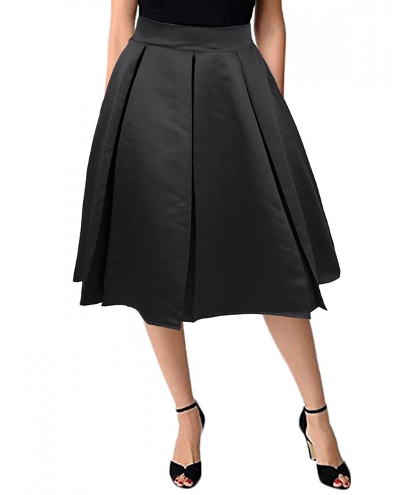 FANSIC Skirts Vintage Pleated X Large