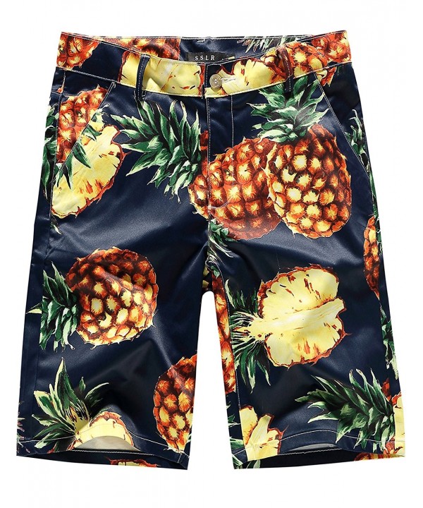 SSLR Pineapples Hawaiian Casual Shorts