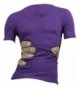 jeansian Casual Sleeves T Shirts Purple