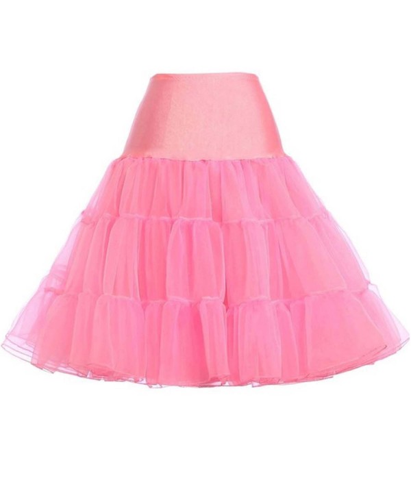 Women's 1950s Vintage Petticoat Skirts Cheap Crinoline Underskirt Knee ...