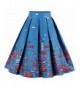Women Floral Pleated Length line