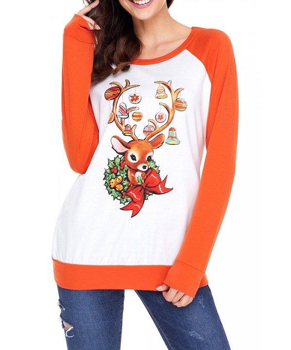 HOTAPEI Juniors Christmas Reindeer Sweatshirt