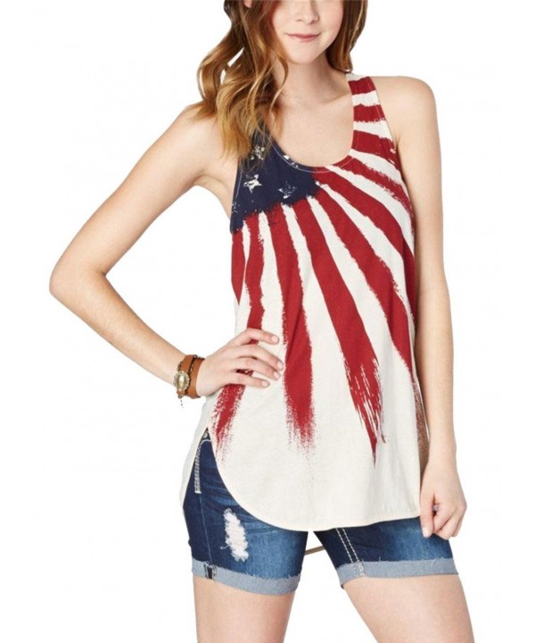 Womens American Sleeveless Blouses T Shirt