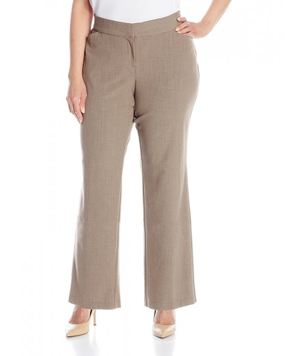 New York Women's Plus-Size Curvy Bistretch Short Straight Leg Pant ...