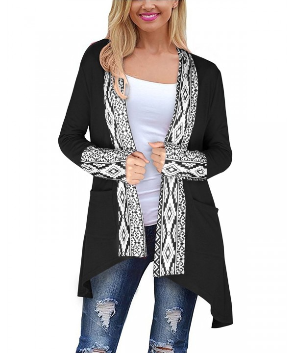 OUGES Womens Sleeve Casual Cardigans