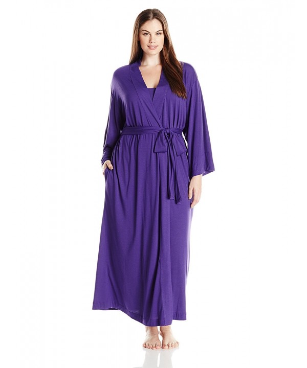 Women's Plus Size Shangrila Gown - Royal Purple - C912JU22O3B