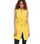 Floerns Womens Collar Cardigan Yellow