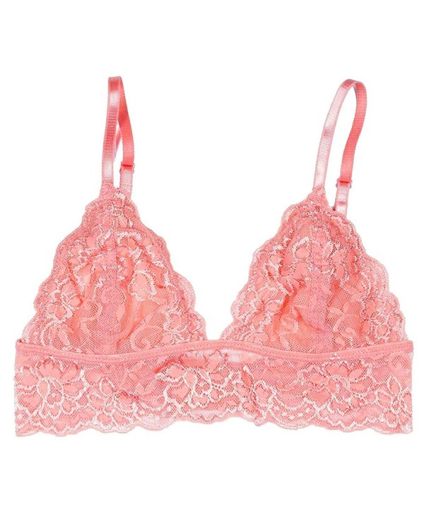 Womens Floral Lace Triangle Bralette