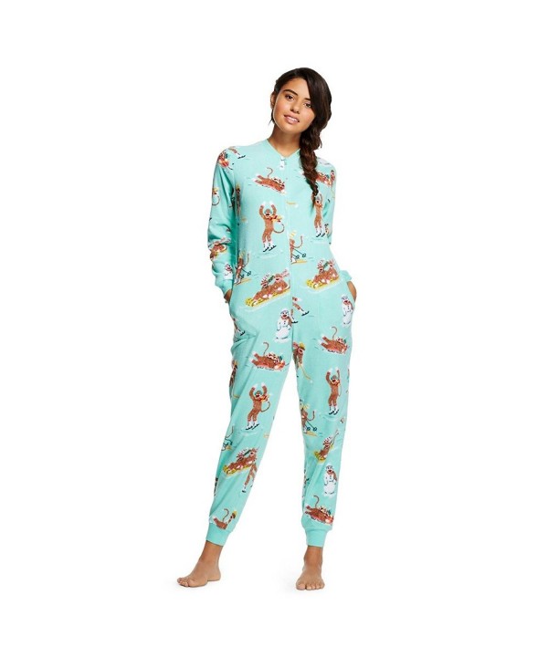 Nick Nora Womens Monkey Pajamas
