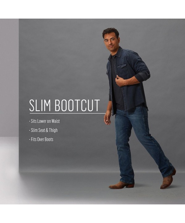Men's Retro Slim-Fit Bootcut Jean - River Wash - CC116OBL6IB
