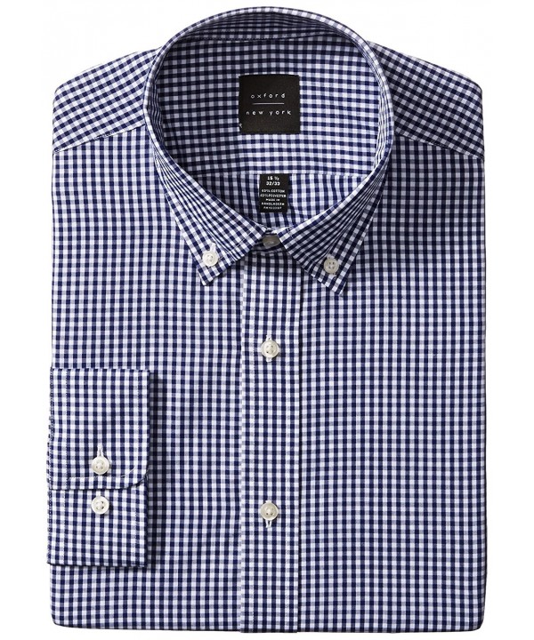 Oxford NY Gingham Button Collar