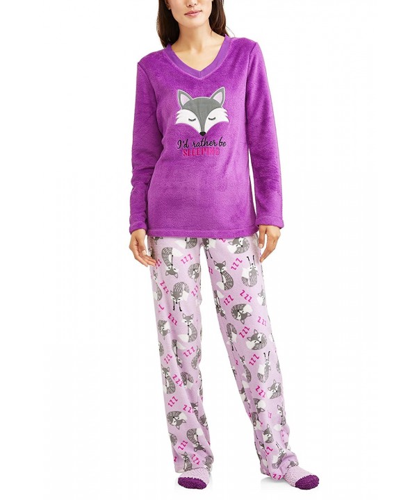 Rather Sleeping Purple Fleece Pajama