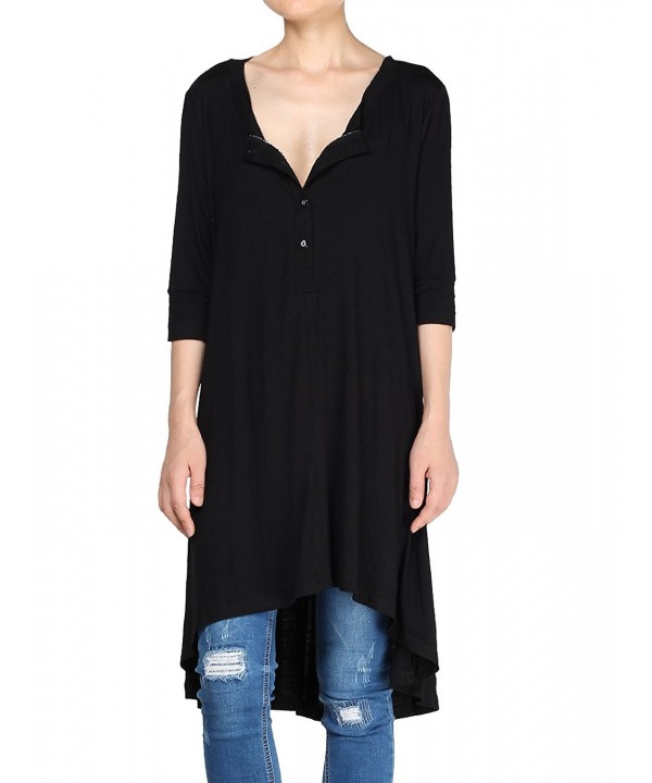 Mordenmiss Womens Sleeve Loose Tunic