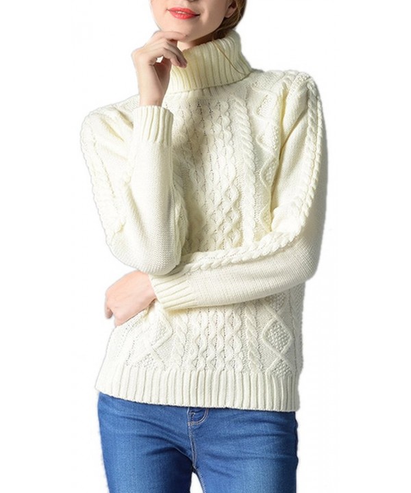 Womens Turtle Knitted Pullover Sweater