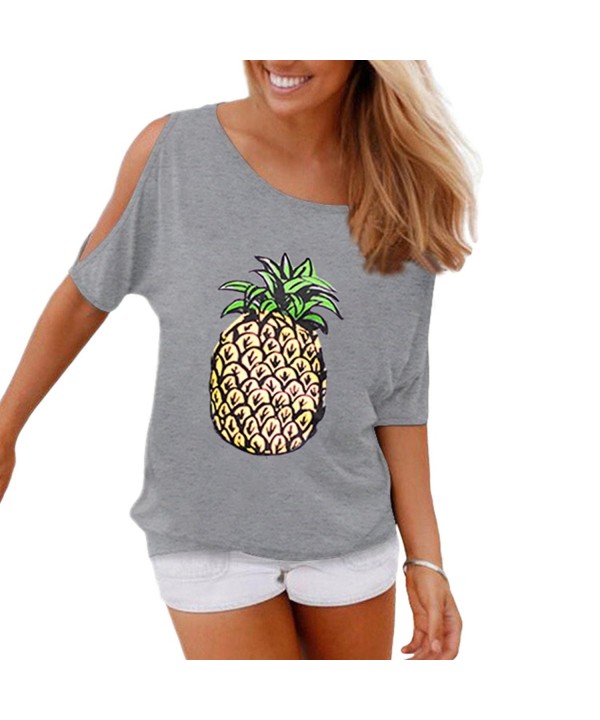 Womtop Summer Pineapple T Shirt Casual