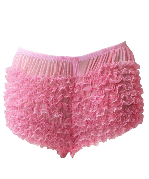 Women's Ruffled Pettipants Bloomers Lace Trim Knickers Panties ...