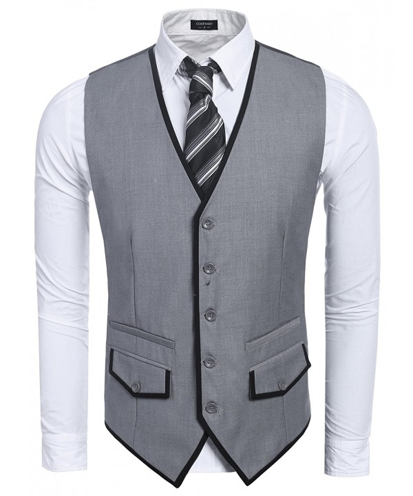 Coofandy Buttons Casual Business Waistcoat