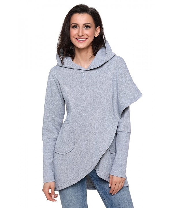 Womens Asymmetric Hoodie Sweatshirt XL
